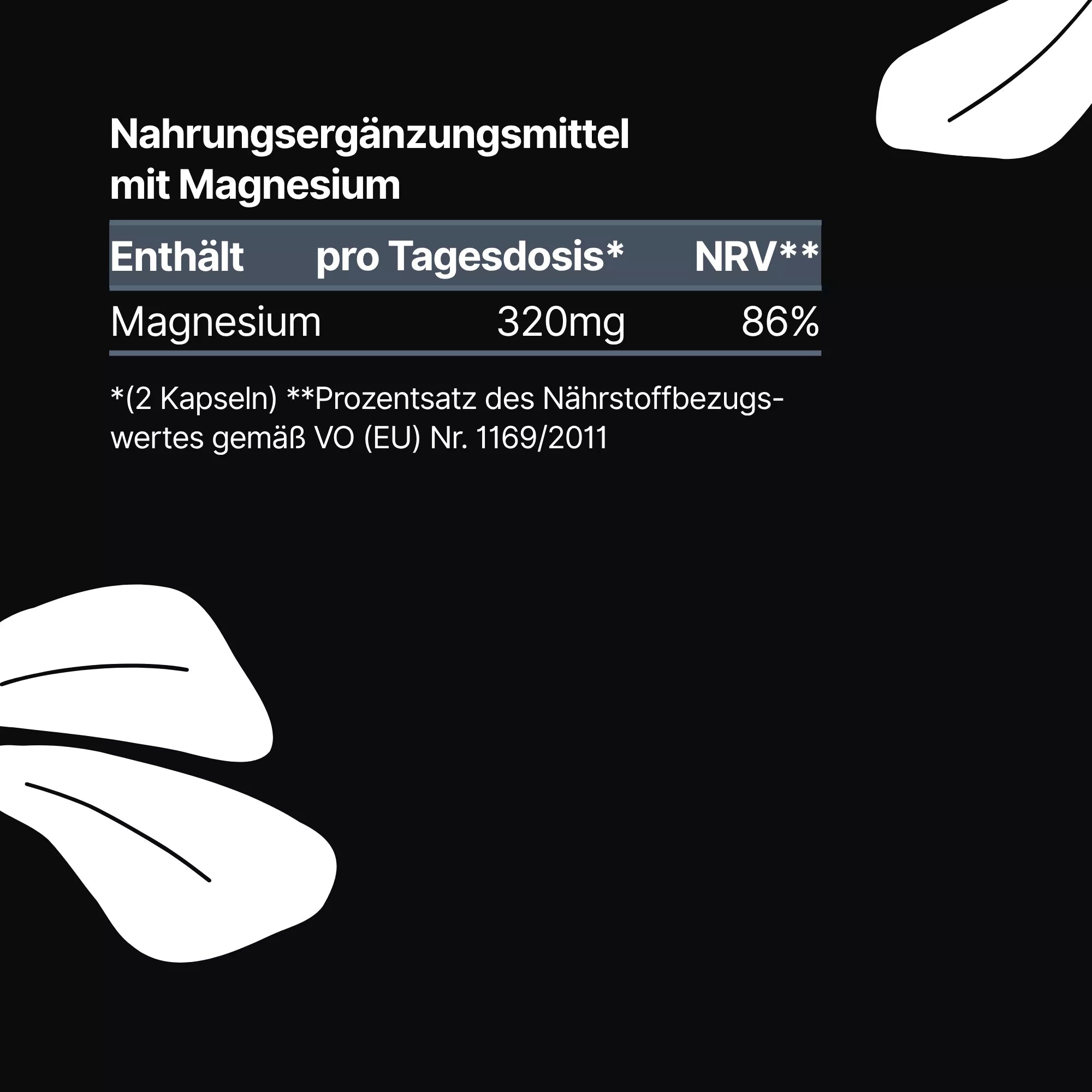 Magnesiumbisglycinat Kapseln