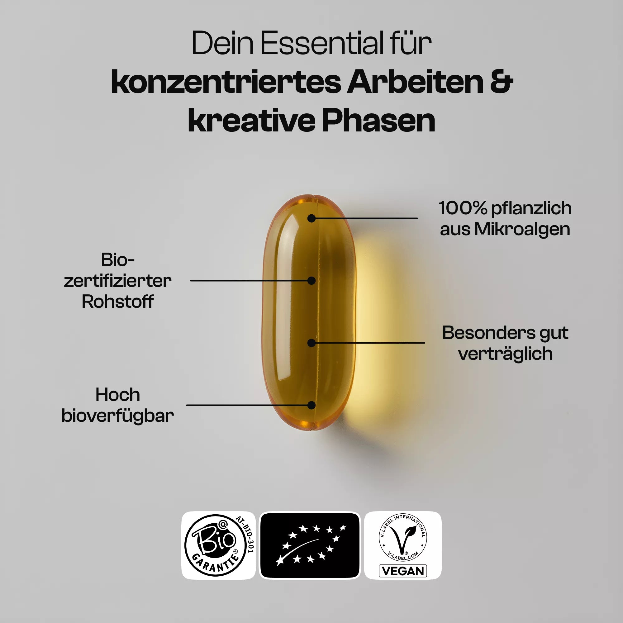 Omega 3 Kapseln vegan