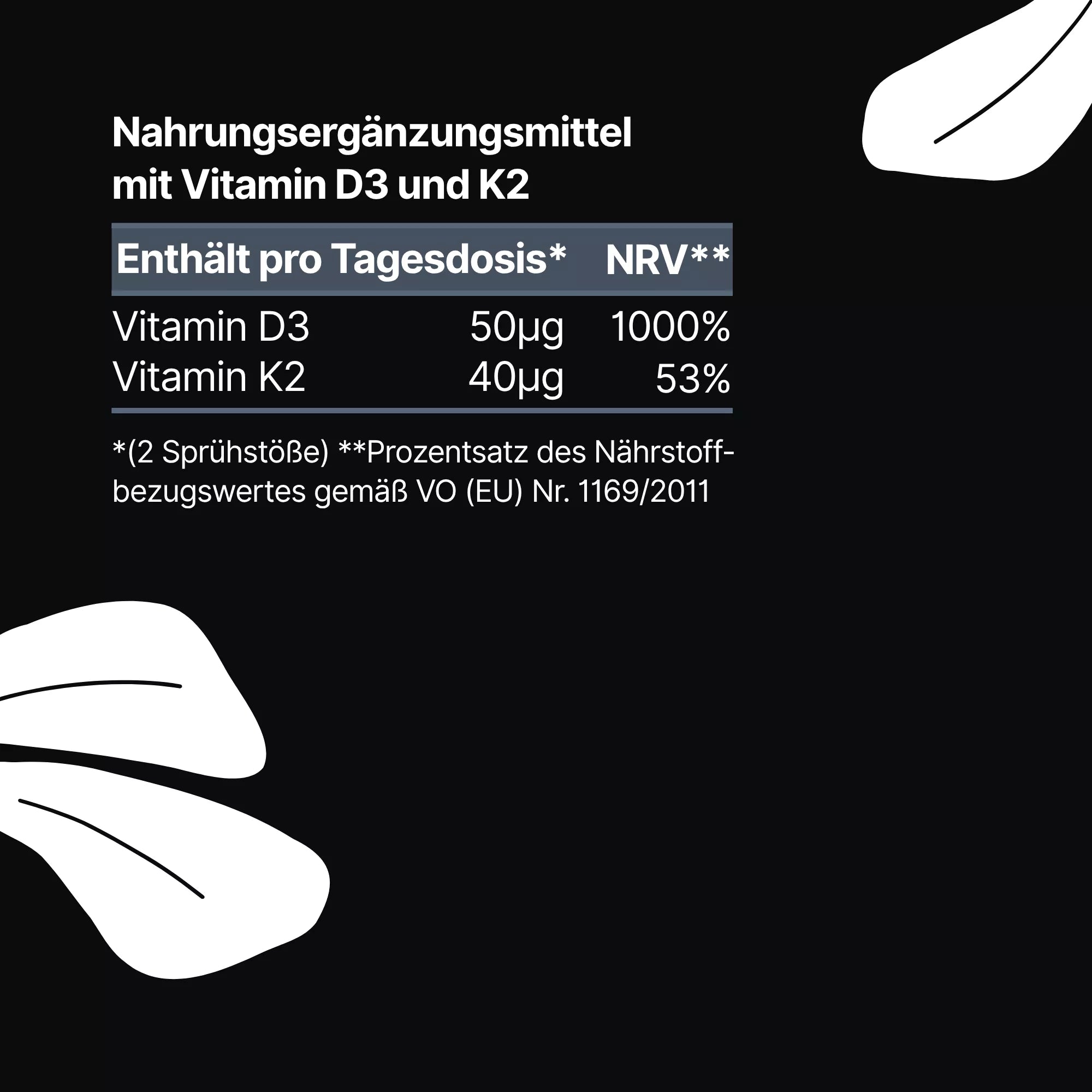 Vitamin D3+K2 Spray